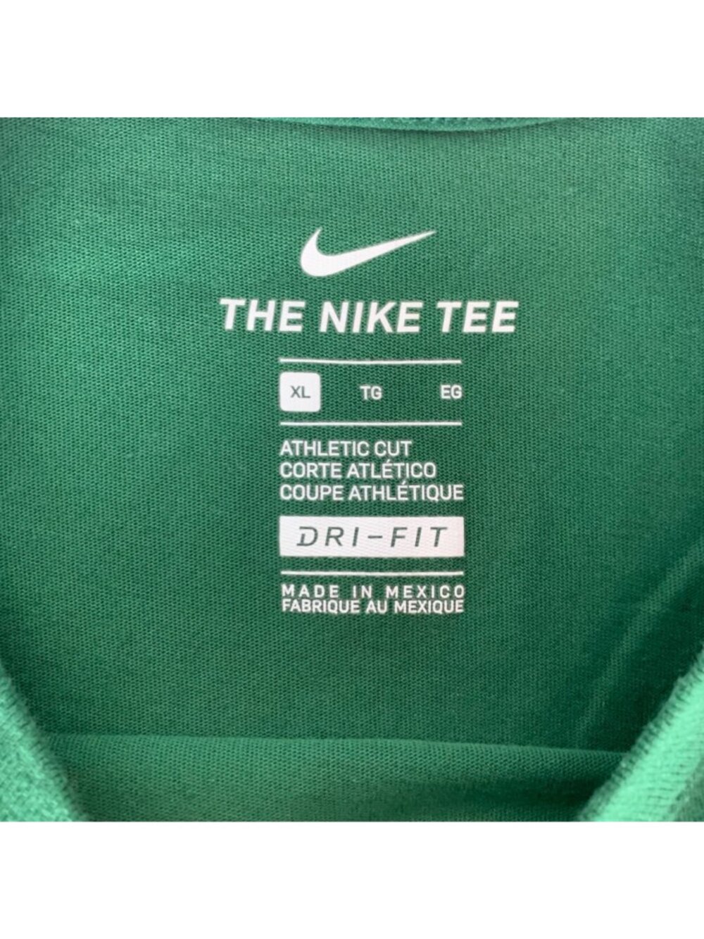 Baylor Bears NCAA Green Nike Dri Fit Short Sleeve Crewneck Shirt Mens XL - Picture 4 of 5